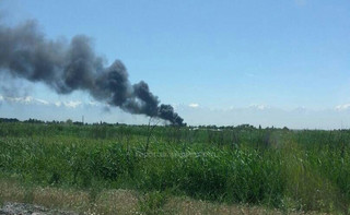 Очевидцы сообщили о пожаре в селе Кен-Булун <i>(фото)</i>