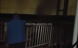 В 11 мкр загорелась электропроводка в подвале дома №17/1 (видео)