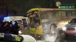 Фото, видео — На Гагарина-Термечикова столкнулись «Хонда», автобус и троллейбус. Есть пострадавшие