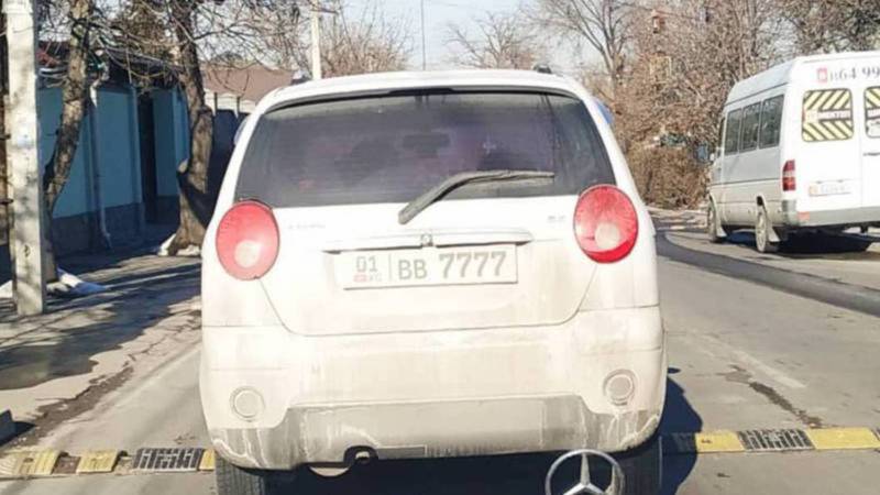 ГП «Инфоком» прокомментировало сообщение о машине со странными номерами в Бишкеке