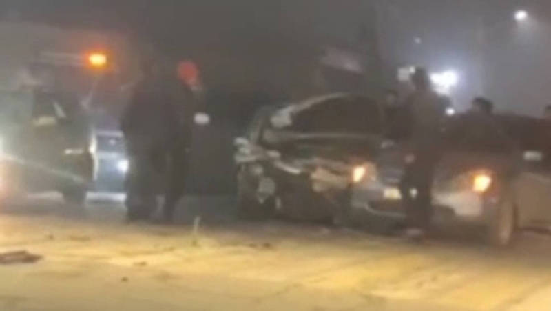 В Новопавловке ночью произошло ДТП с участием четырех машин. Видео, фото
