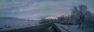 Фотодосье Кыргызстана: Зимняя дорога в село Сумсар <b>(фото)</b>
