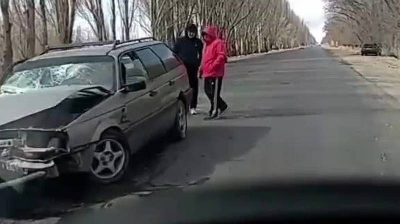 На Иссык-Куле произошло ДТП. Видео с места аварии