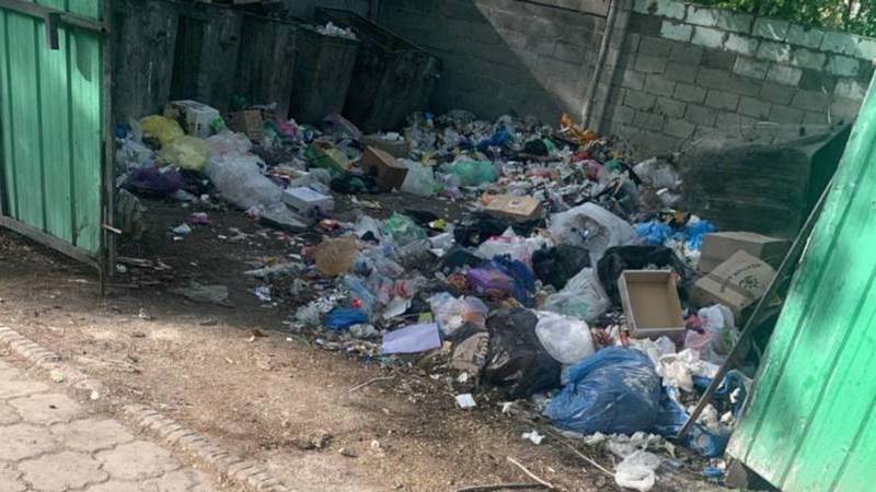 «Тазалык» убрал мусор в парке Панфилова после жалобы горожанина