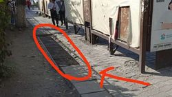 Когда тротуар на Ибраимова сделают удобным для пешеходов? Фото горожанина