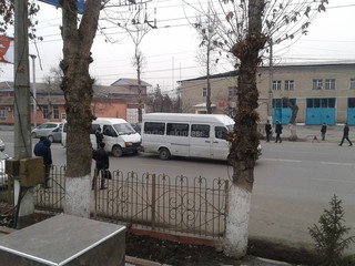 На проспекте Масалиева в Оше произошло ДТП с участием 2-х маршруток (фото)