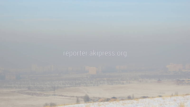 Бишкекский смог. Панорама города (фото, видео)