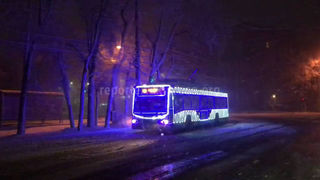 Троллейбус №10 украсили в новогоднем стиле <i>(видео, фото)</i>