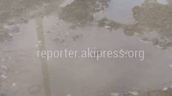 На улице Матросова в Беш-Кунгее снова прорвало водопроводную трубу <i>(видео)</i>