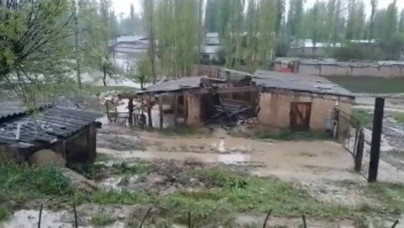 Последствия селя в селе Кара-Булак. Видео