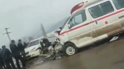 Крупное ДТП у Чым-Коргона с участием кареты скорой помощи. Видео