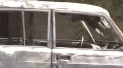В Бишкеке сгорел автомобиль. Видео