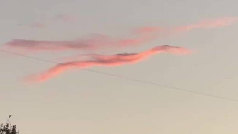 Бишкекчанин сфотографировал необычные облака