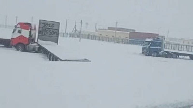 В Торугарте выпало более 20 см снега. Видео