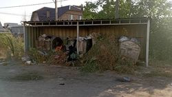 Житель Арча-Бешика жалуется на мусор. Фото