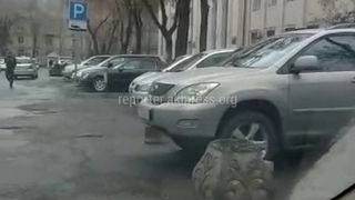 Информагентство «Кабар» должно добровольно убрать бетонные ограждения парковки, - мэрия