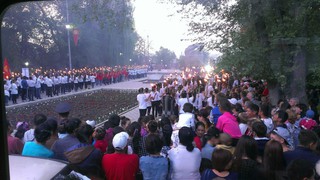 В городе Токмок 8 мая прошло факельное шествие <i>(фото)</i>