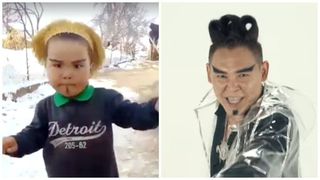 Маленький мальчик с «грозными бровями» пародирует певца Кайрата Кыргыза <i>(видео)</i>