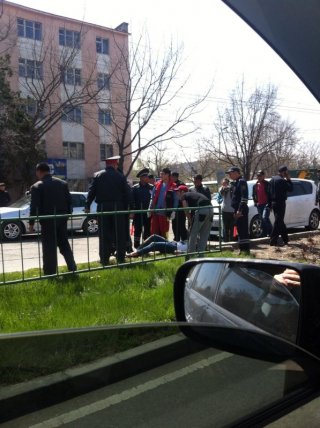 В Бишкеке водитель сбил пешехода <b>(фото)</b>