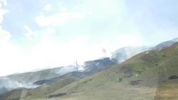 В горах близ села Сосновка был пожар. Фото