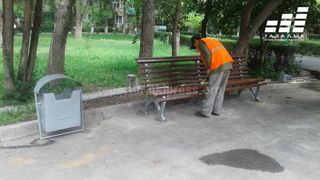 «Тазалык» установил скамейки в парке имени Тоголок Молдо <i>(фото)</i>