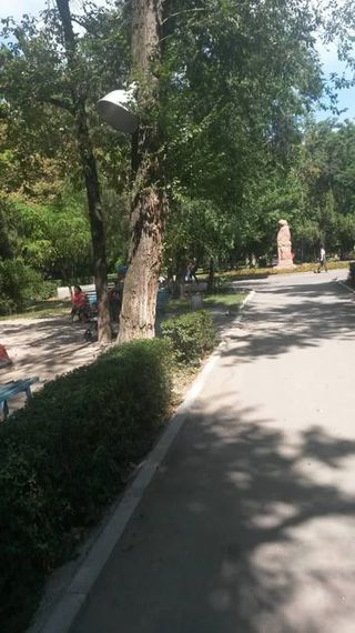 Мэрия Бишкека: Киоск в сквере им.Тоголок Молдо демонтирован (фото)