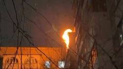 Пожар в мкр Асанбай. Видео