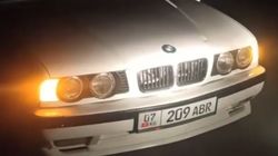Участковый на BMW 520 выехал на встречку, чтобы остановить машину. Видео