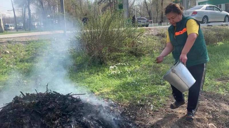 Мусор возле Bishkek Petroleum сжигали неизвестные лица, - мэрия
