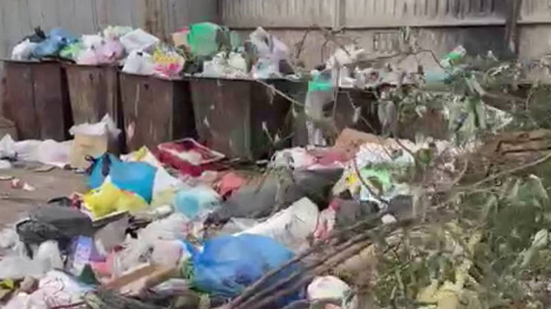 Горы мусора в Городке энергетиков. Фото