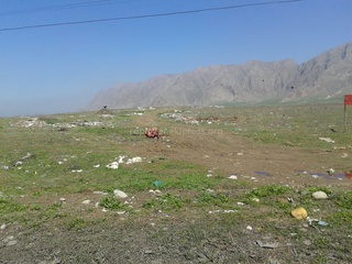 При въезде в Араванский район скопились кучи мусора, кто-то даже выбросил тушу коровы, - читатель <b><i> (фото) </i></b>