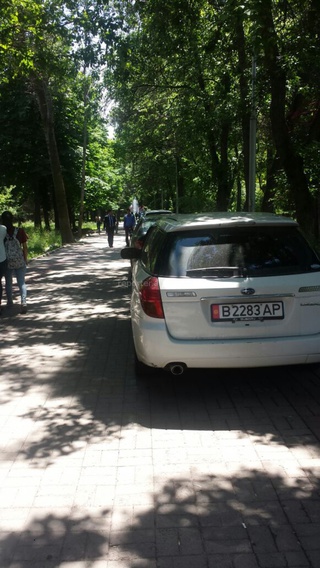 По тротуарам в Дубовом Парке опасно ходить из-за постоянно разъезжающих и паркующихся машин, - читатель <b><i>(фото)</i></b>