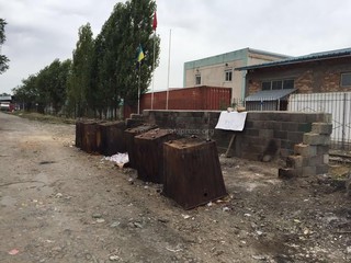 «Тазалык» ликвидировал загоревший мусор на улице Матросова №1а