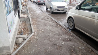 Ремонт тротуара возле базарчика в 11 мкр завершен, - «Бишкекасфальтсервис»