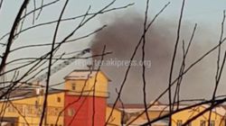 Видео — Дым от бани в центре Бишкека