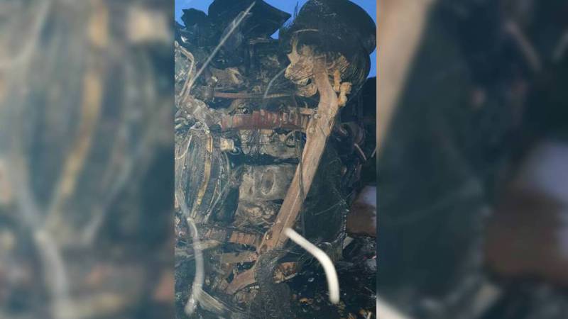 Два человека заживо сгорели в ДТП на Иссык-Куле. Видео