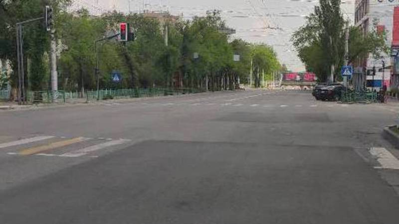 «Бишкекасфальтсервис» на этой неделе нанесет разметку и стоп-линию на ул.Байтик Баатыра