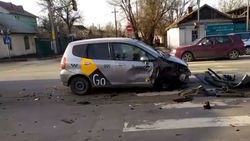ДТП с участием «Яндекс Такси». Видео с места аварии