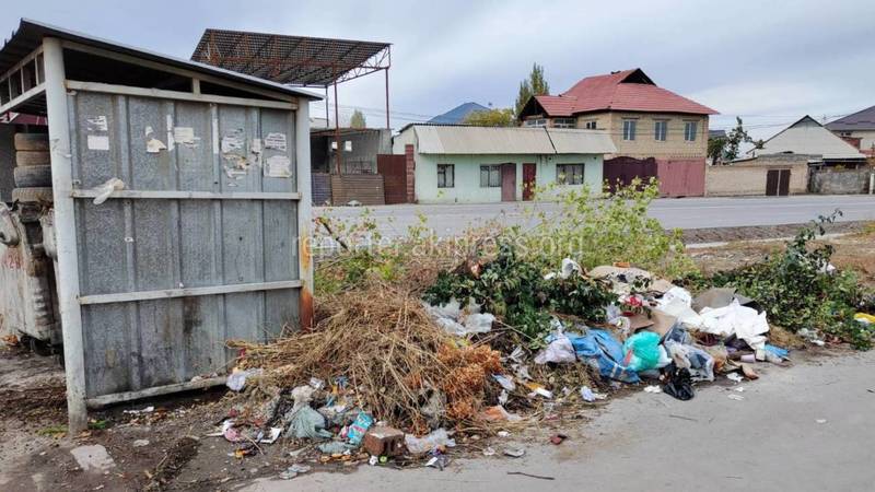 На Шералиева—Кара-Кужур просят сделать мусорные баки, ремонт которых когда-то обещала мэрия Бишкека