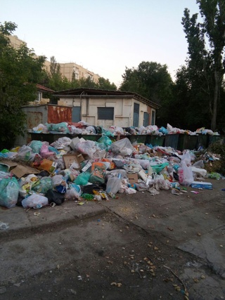 В то время как в центре Бишкека мусор вывозят дважды в день, в 7 микрорайоне его вывозят лишь раз в неделю, - житель <b><i>(фото)</i></b>