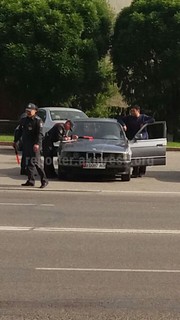 На площади Ала-Тоо патрульная милиция несет службу на частном автомобиле <i>(фото)</i>