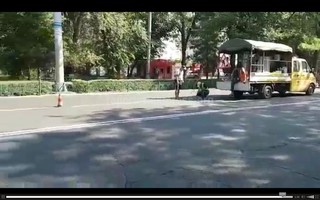На проспекте Чуй было затруднено движение авто из-за работ по нанесению дорожных разметок, - читатель (видео)