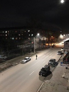 Читатель благодарит мэрию Бишкека за установку светодиодных светильников на ул.Боконбаева (фото)