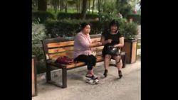 Видео — Женщины щелкали семечки в парке Фучика и бросали шелуху на тротуар