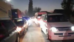 Километровая пробка на дороге Бишкек – Кара-Балта, - очевидец