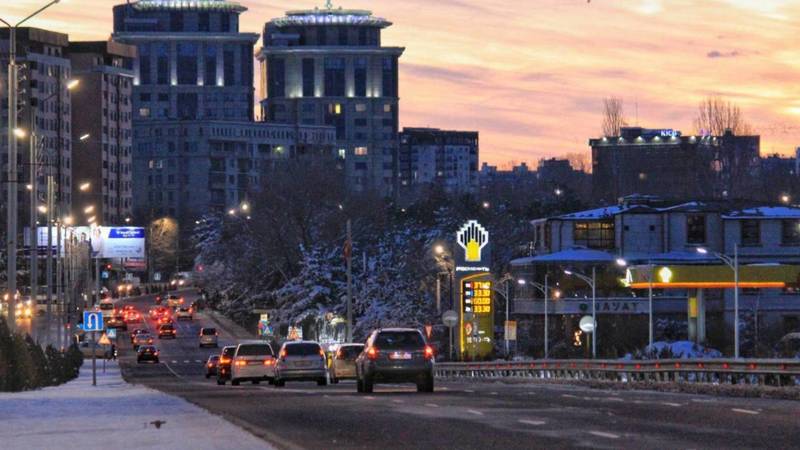Красота утреннего Бишкека. Фото