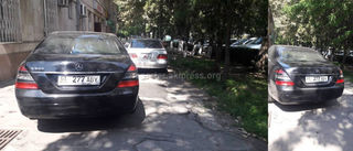 Парковка на тротуаре на Тыныстанова-Абдымомунова. Фото от 19 июня