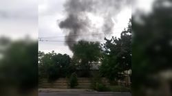 На улице Анкара в Бишкеке горит здание, - очевидец