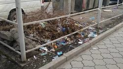 Свалка мусора на Горького. Фото