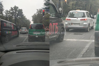 Проезд перекрестка на красный сигнал светофора на Чуй-Исанова